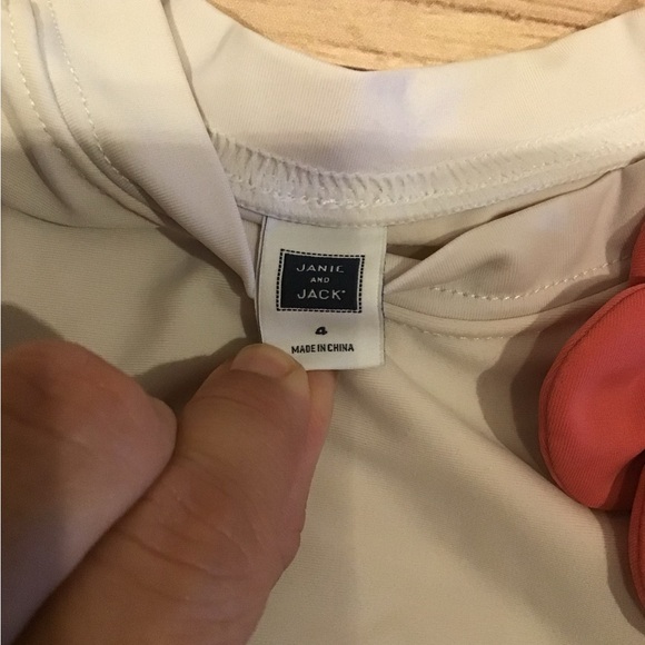 Janie and jack elephant rashguard size 4 - Picture 4 of 5